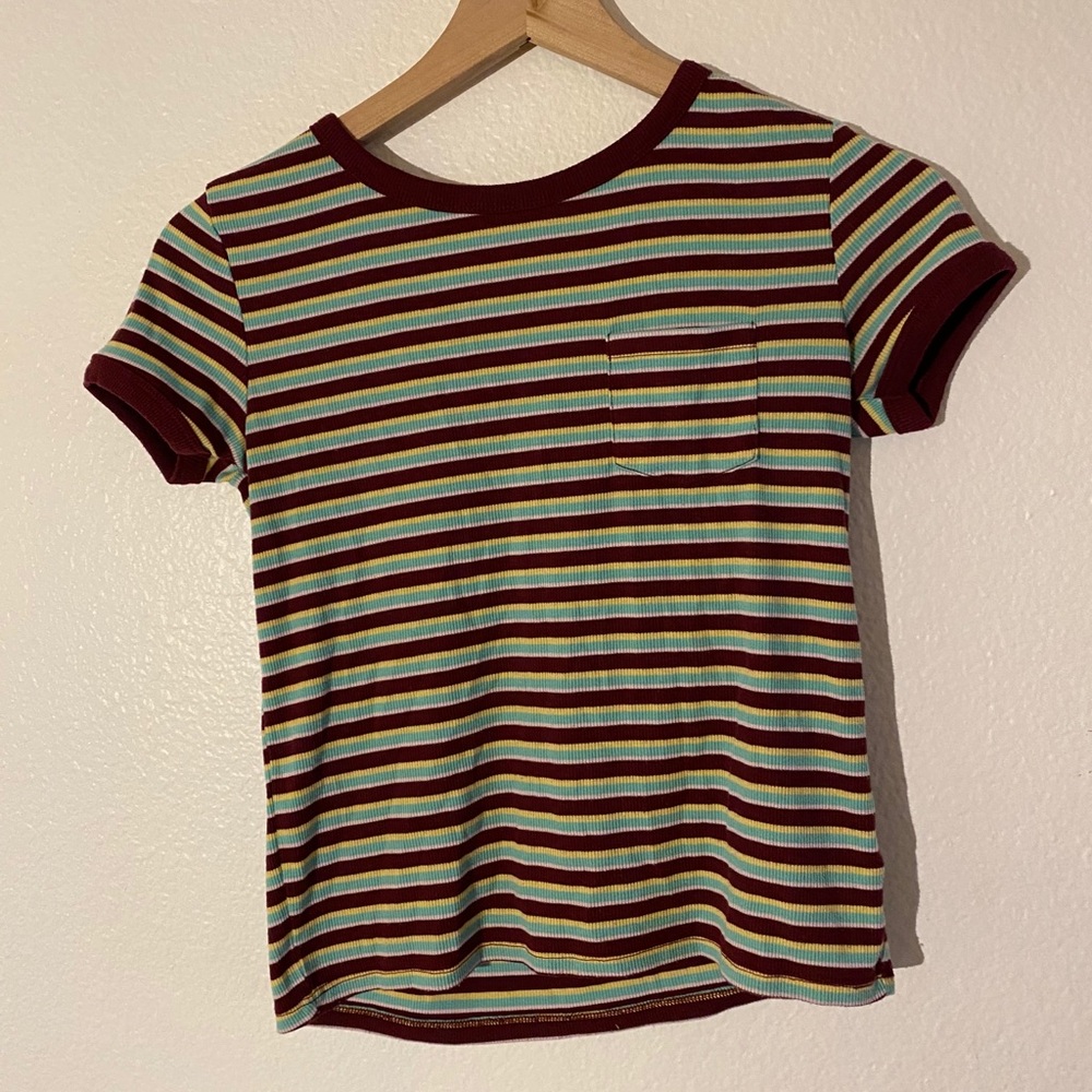 multicolored crop top